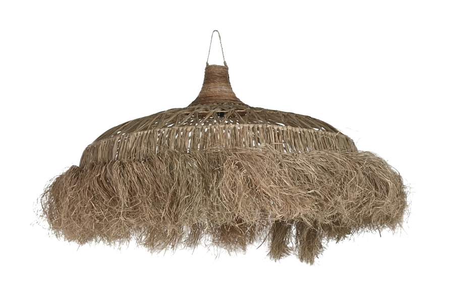 Lampara Techo Fibras Naturales 100X100X40