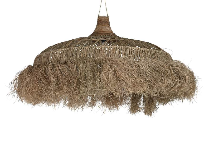Lampara Techo Fibras Naturales 100X100X40