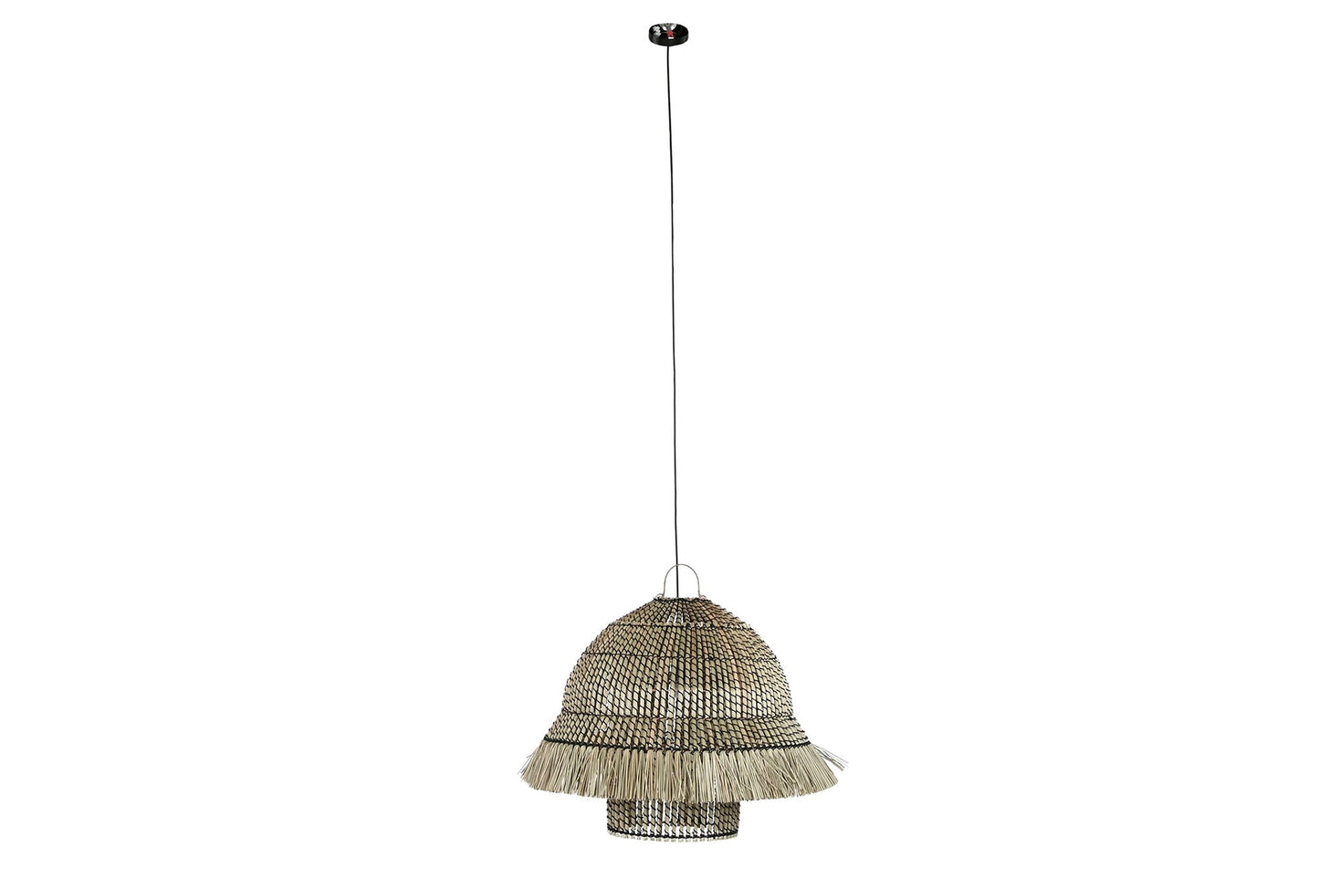 Lampara Techo Fibras Naturales 74X57X65
