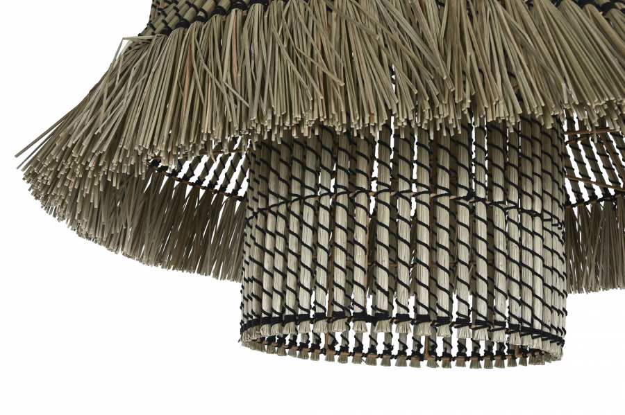 Lampara Techo Fibras Naturales 74X57X65
