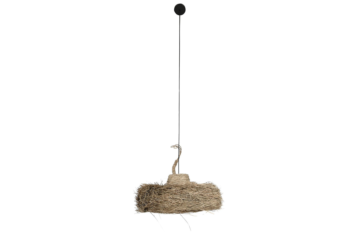 Lampara Techo Fibras Naturales 64X64X34