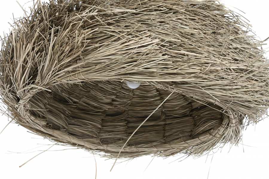 Lampara Techo Fibras Naturales 64X64X34