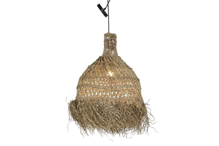 Lampara Techo Fibras Naturales 52X58X77