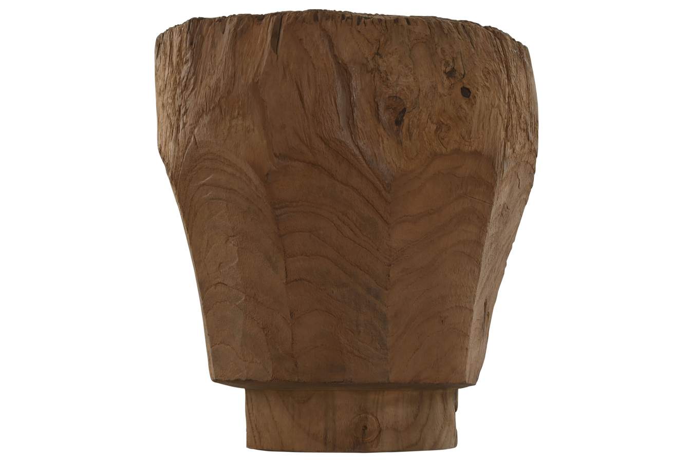 Lampara Aplique Teca 30X15X34 Pared Hecho A Mano