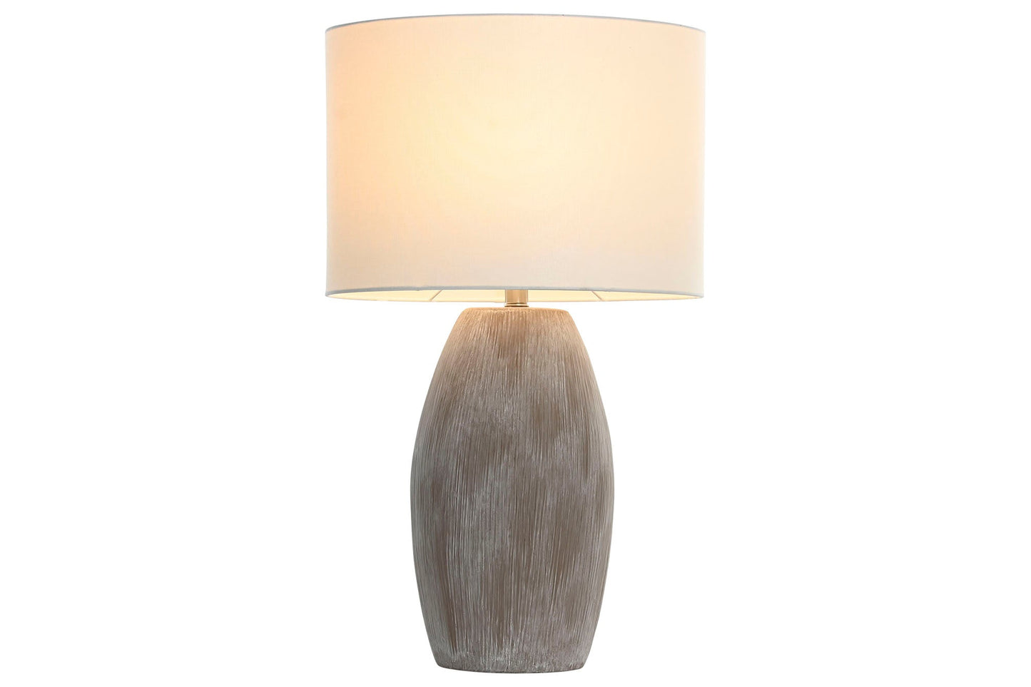 Lampara Sobremesa Ceramica Algodon 40X23X67