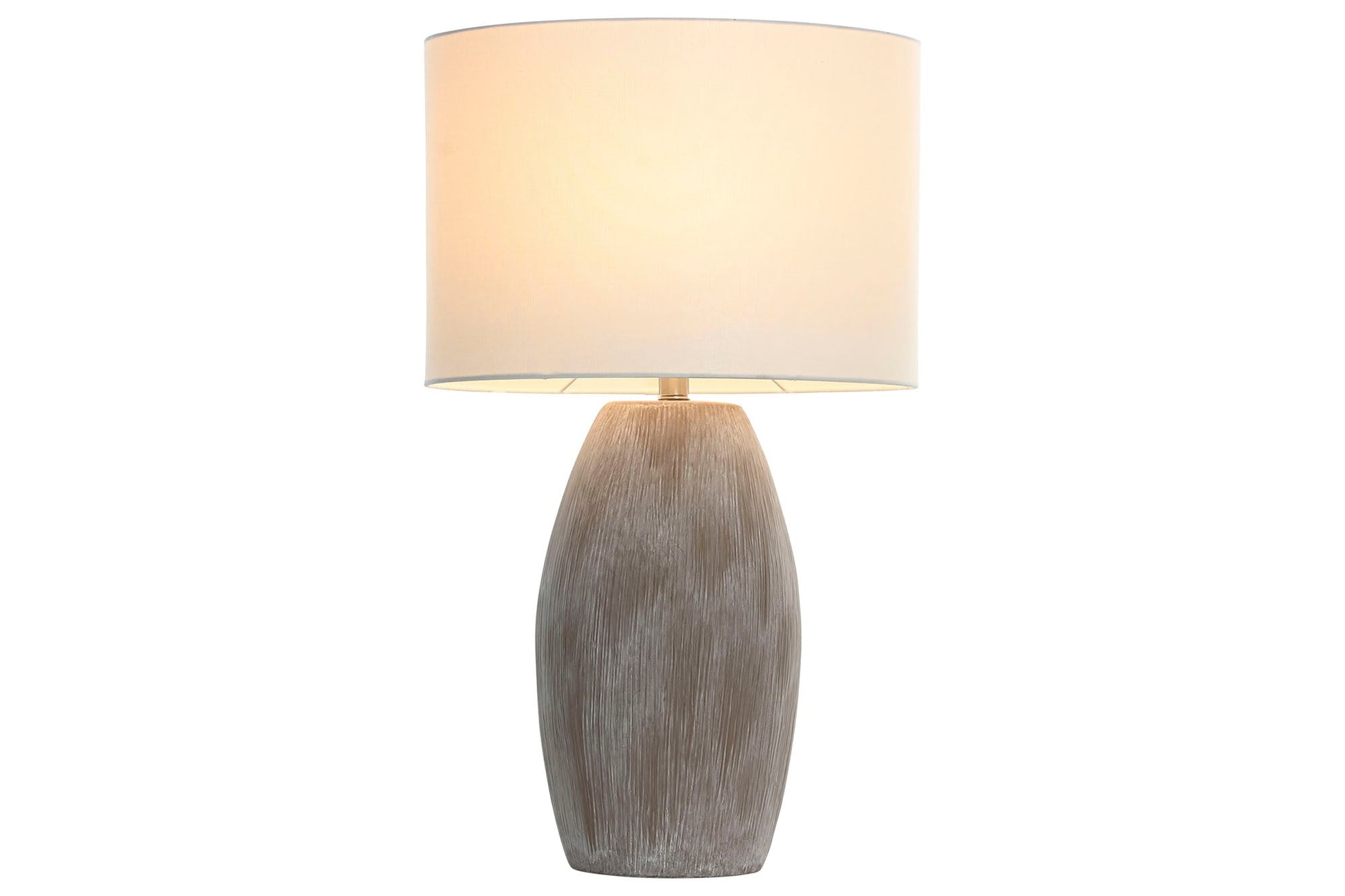 Lampara Sobremesa Ceramica Algodon 40X23X67