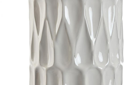 Lampara Sobremesa Porcelana Algodon 40X40X68