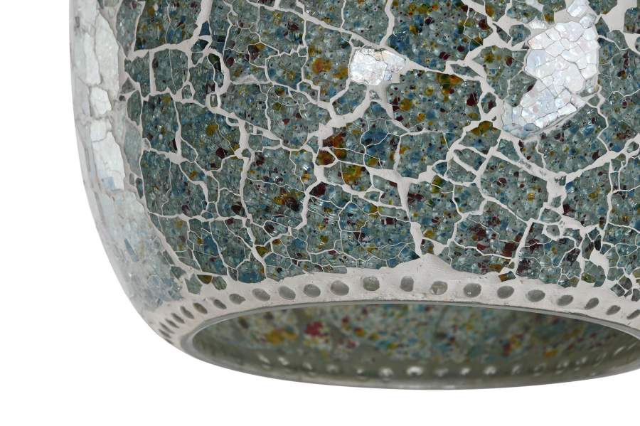 Lampara Techo Cristal Metal 23X23X66 2 Surt.