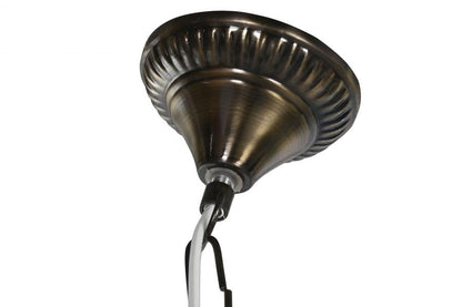 Lampara Techo Cristal Metal 23X23X66 2 Surt.