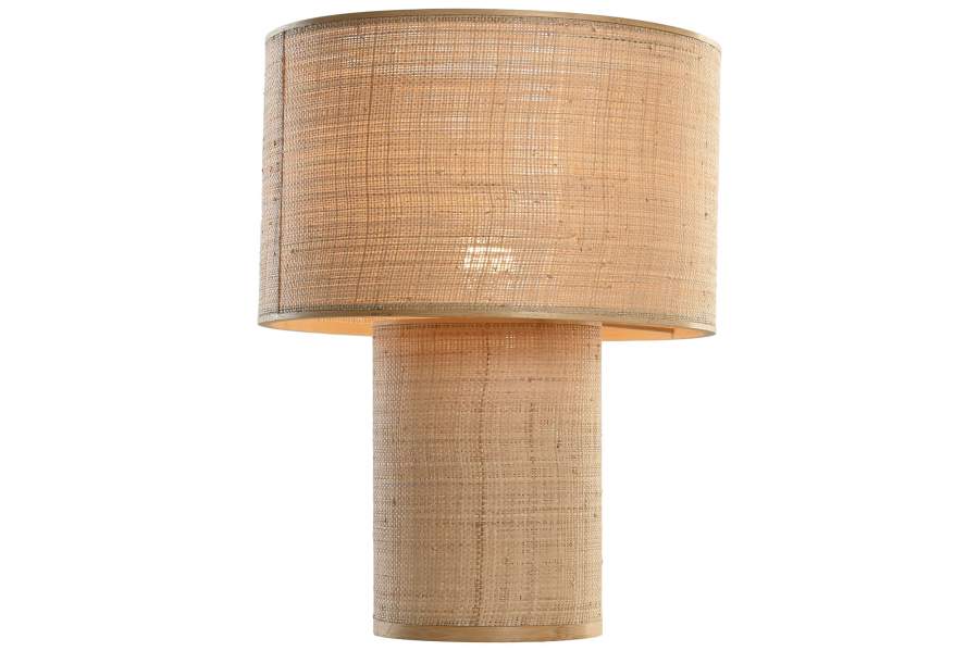 Lampara Sobremesa Bambu 42X42X55 Natural Marron