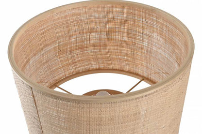 Lampara Sobremesa Bambu 42X42X55 Natural Marron