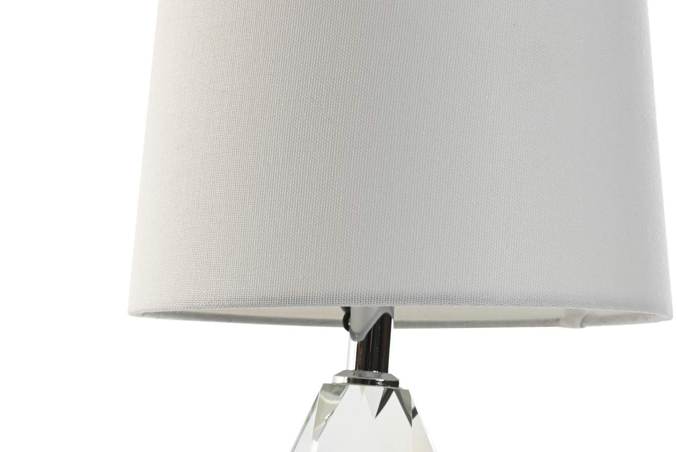 Lampara Sobremesa Cristal Lino 23X23X50