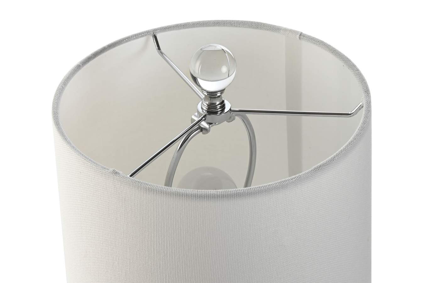 Lampara Sobremesa Cristal Lino 23X23X50