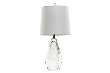 Lampara Sobremesa Cristal Lino 23X23X50