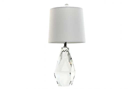 Lampara Sobremesa Cristal Lino 23X23X50