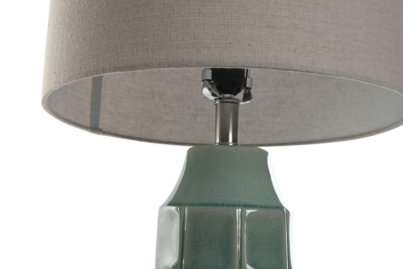 Lampara Sobremesa Gres Lino 38X38X71 Verde