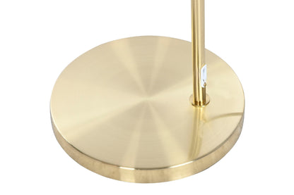 Lampara Pie Metal Bambu 66X35X180 Dorado