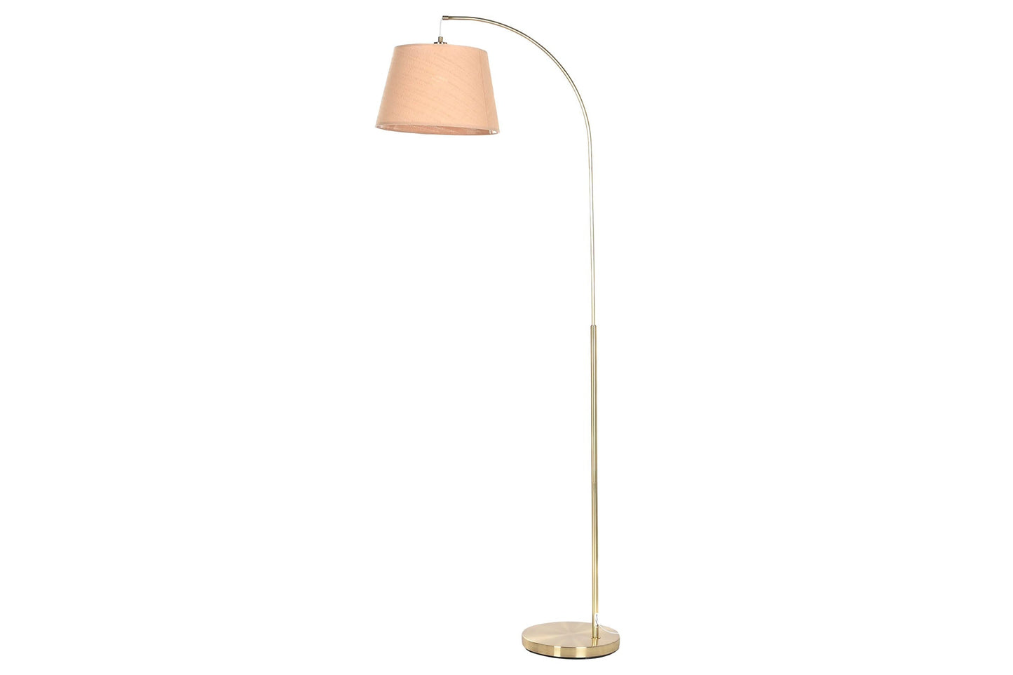 Lampara Pie Metal Bambu 66X35X180 Dorado