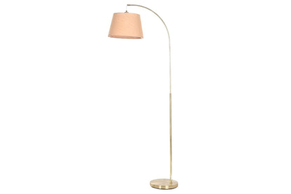 Lampara Pie Metal Bambu 66X35X180 Dorado