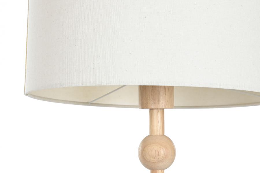 Lampara Pie Hevea / Rubberwood 40X40X150 Bolas