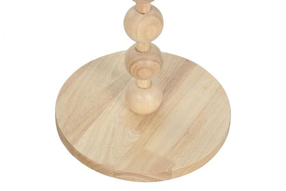 Lampara Pie Hevea / Rubberwood 40X40X150 Bolas