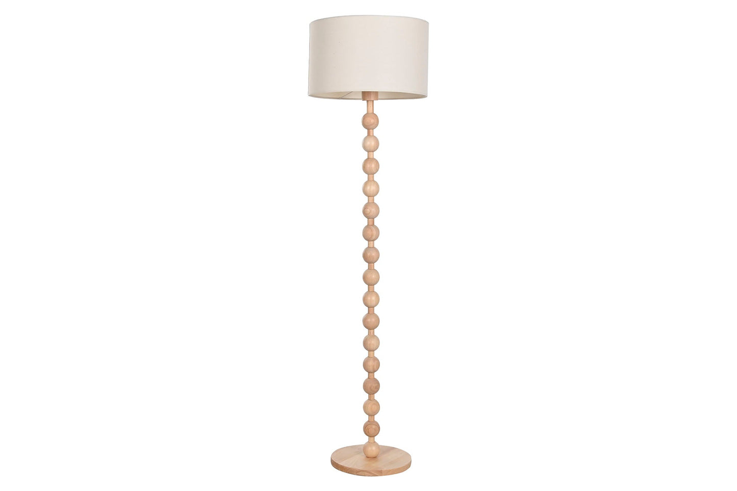 Lampara Pie Hevea / Rubberwood 40X40X150 Bolas