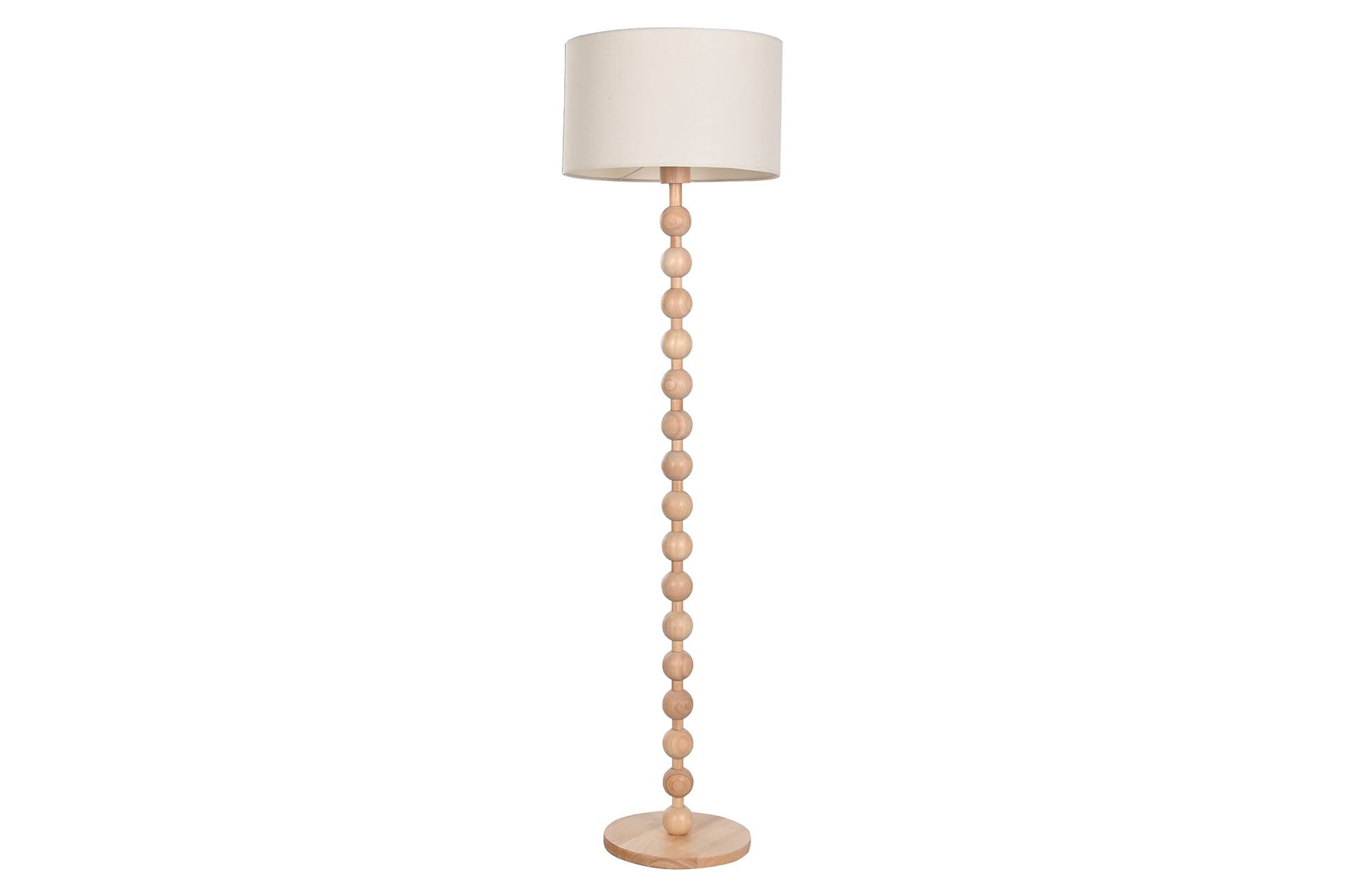 Lampara Pie Hevea / Rubberwood 40X40X150 Bolas