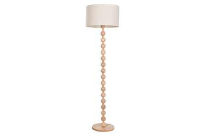 Lampara Pie Hevea / Rubberwood 40X40X150 Bolas