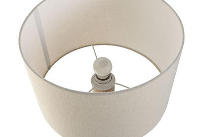 Lampara Sobremesa Hevea / Rubberwood 32X32X56 Bola