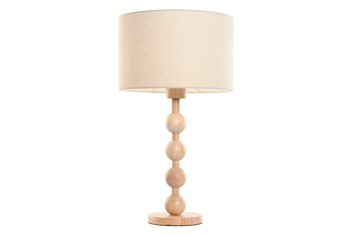 Lampara Sobremesa Hevea / Rubberwood 32X32X56 Bola