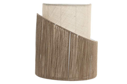 Lampara Aplique Yute Metal 34X17X40 Pared Natural