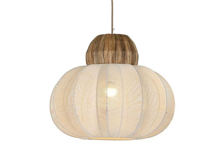Lampara Techo Algodon Seagrass 50X50X47 Natural