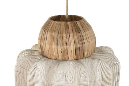 Lampara Techo Algodon Seagrass 38X38X52 Natural