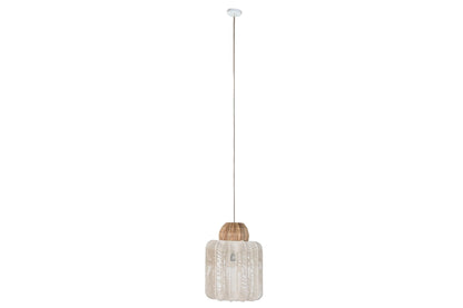 Lampara Techo Algodon Seagrass 38X38X52 Natural