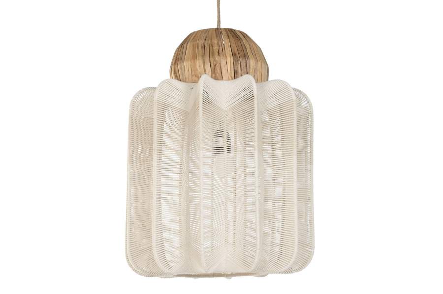 Lampara Techo Algodon Seagrass 38X38X52 Natural