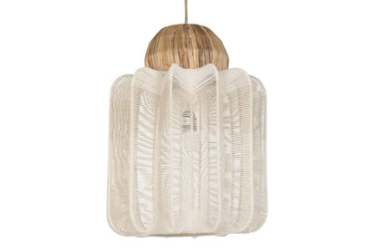 Lampara Techo Algodon Seagrass 38X38X52 Natural