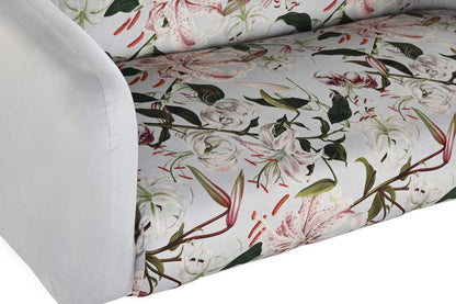 Sofa Poliester Metal 140X71X71 Flores Beige