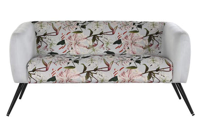 Sofa Poliester Metal 140X71X71 Flores Beige