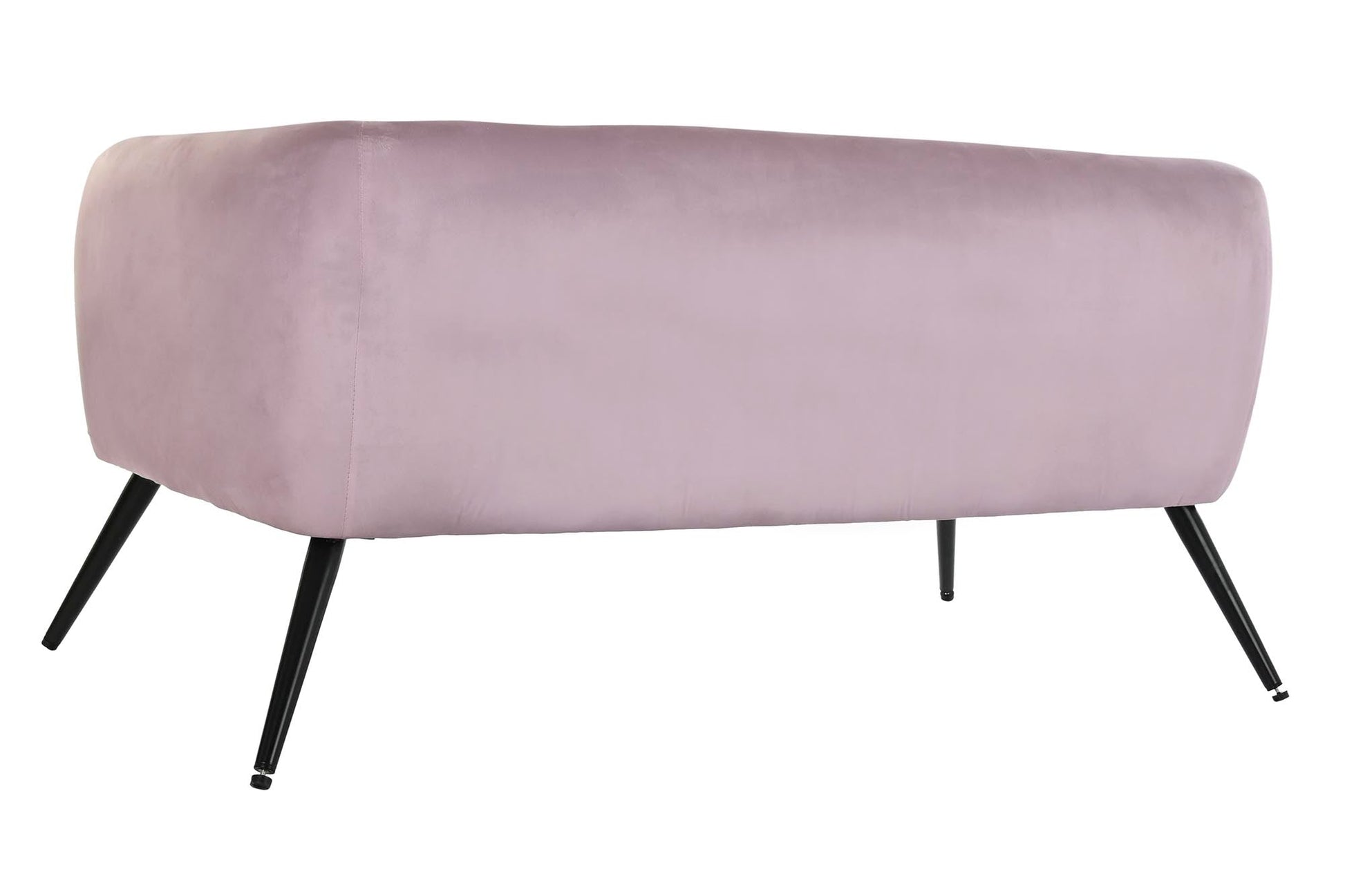 Sofa Poliester Metal 140X71X71 Flores Rosa