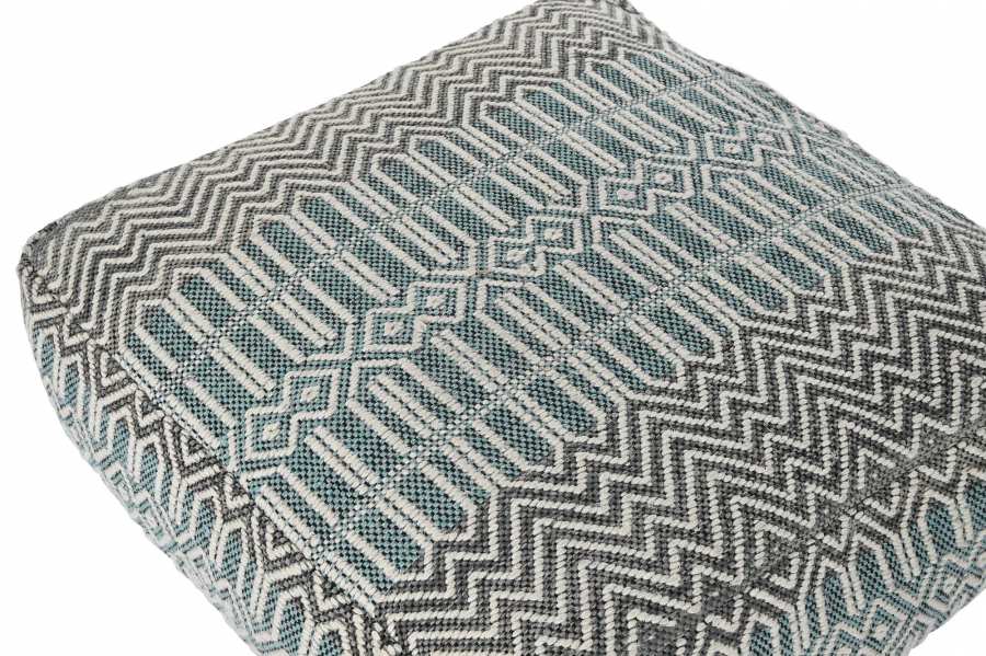 Cojin Suelo Algodon 60X60X25 6300 Gr_ Rayas Azul