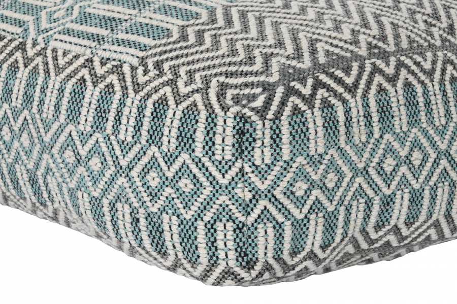 Cojin Suelo Algodon 60X60X25 6300 Gr_ Rayas Azul