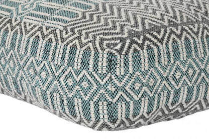 Cojin Suelo Algodon 60X60X25 6300 Gr_ Rayas Azul
