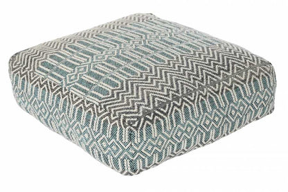Cojin Suelo Algodon 60X60X25 6300 Gr_ Rayas Azul