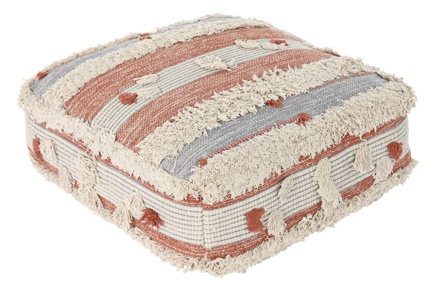 Cojin Suelo Algodon 60X60X25 6300 Gr_ Rayas