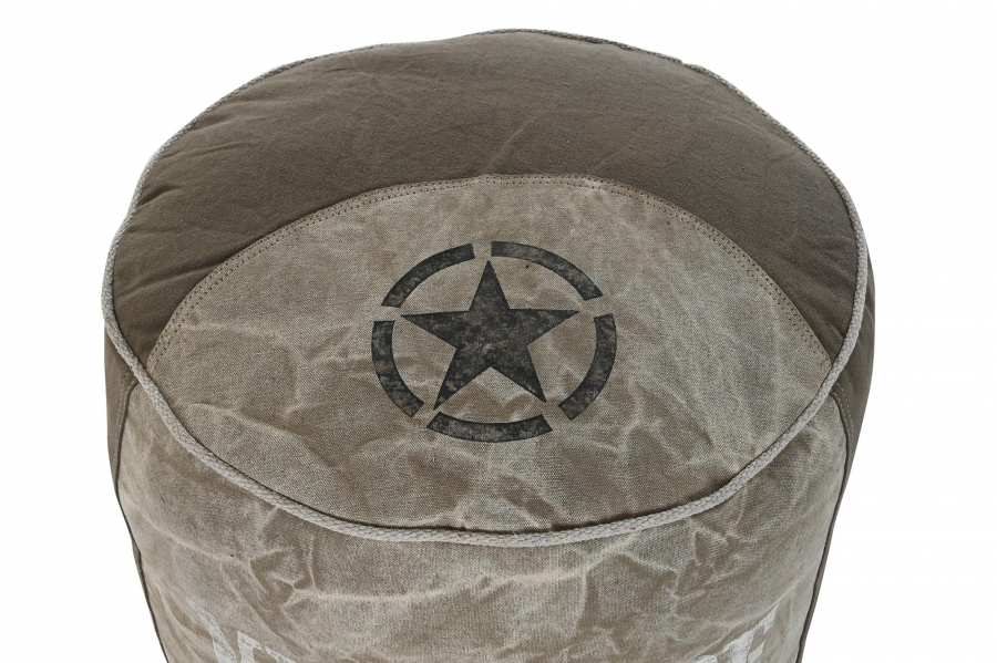 Cojin Suelo Algodon 44X44X44 Star Gris