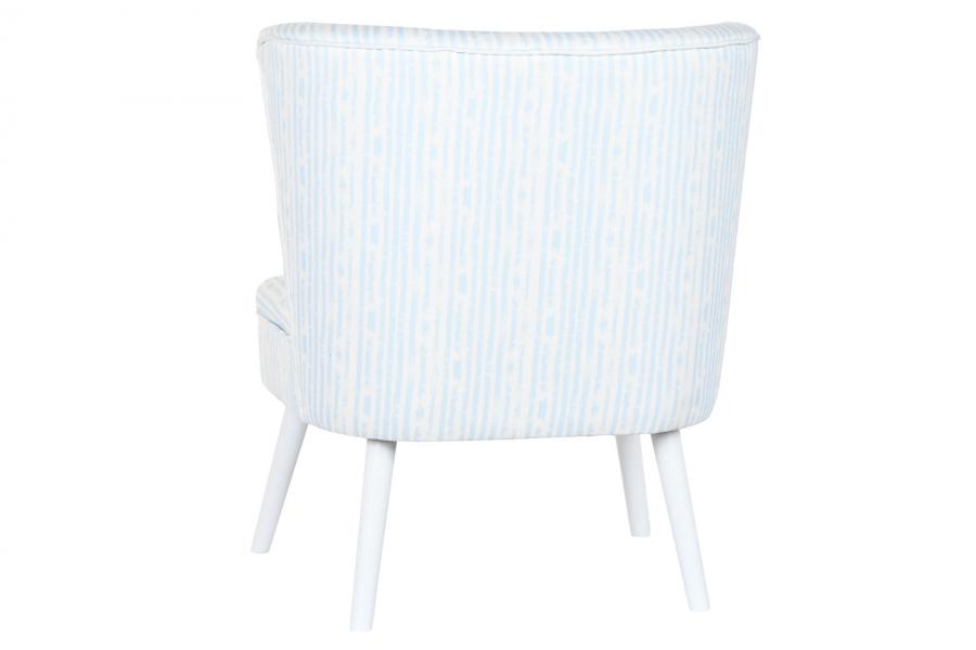 Sillon Poliester Madera 73X67X85 Rayas Azul