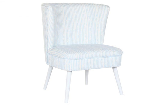 Sillon Poliester Madera 73X67X85 Rayas Azul