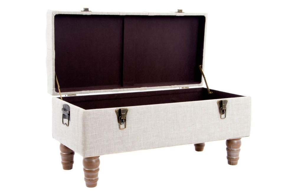 Descalzadora Set 2 Madera 81X42X43 Beige