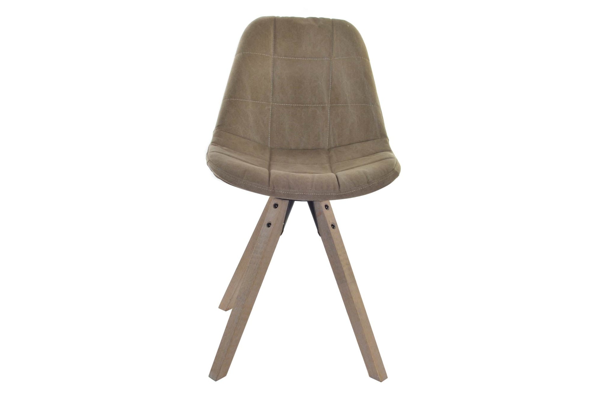 Silla Poliester Algodon 47X55X85 Natural Marron