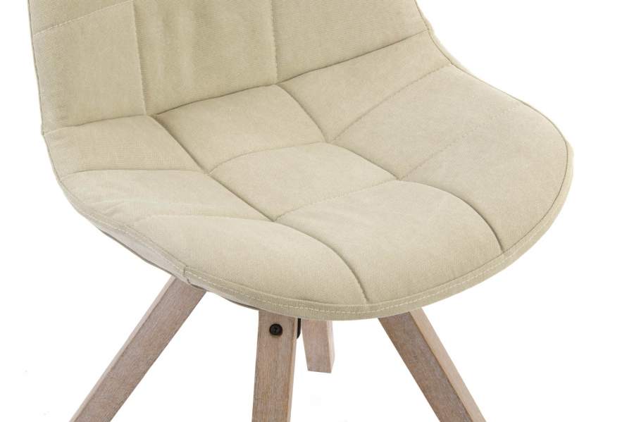 Silla Poliester Algodon 47X55X85 Natural Beige
